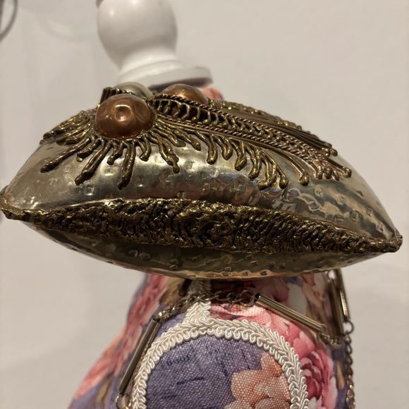 Vintage Mexican mixed metal copper brass shoulder bag - Picture 11 of 16